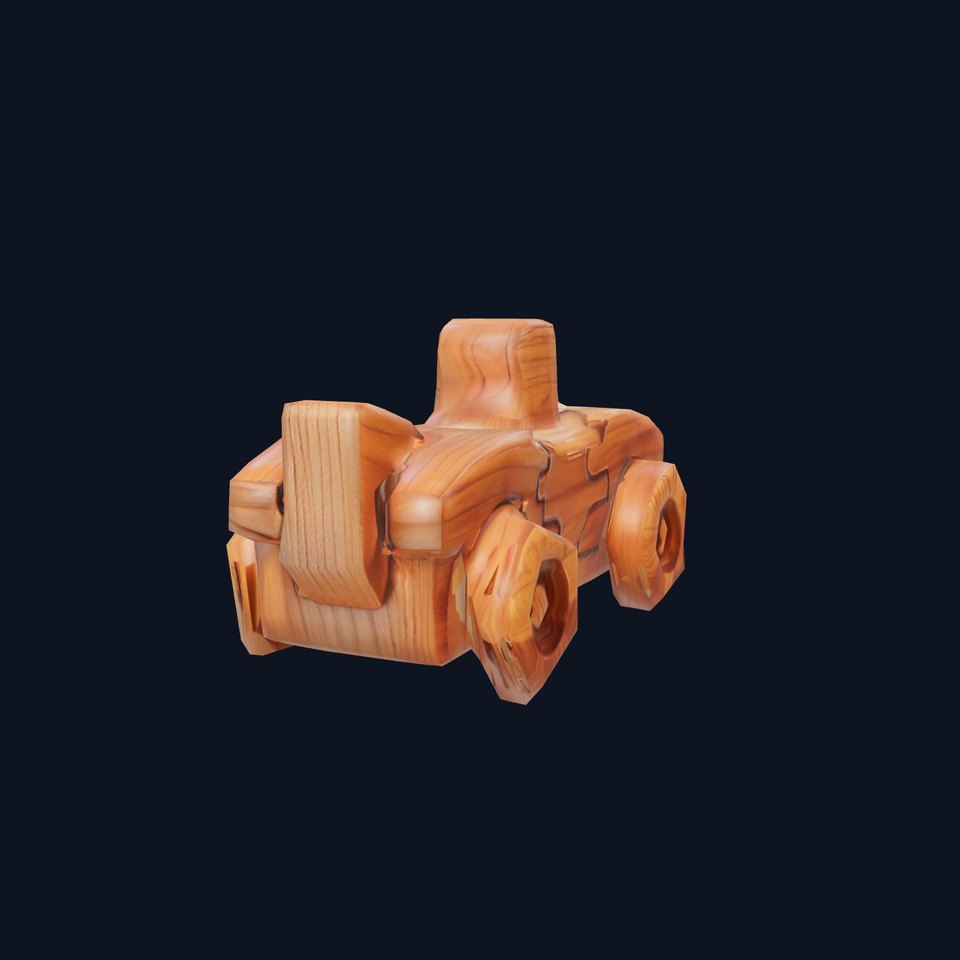 Wooden Puzzle Car model pack