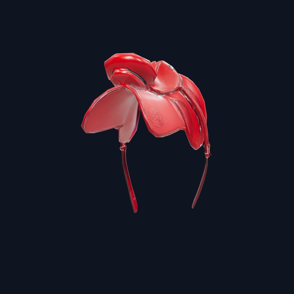 Elegant Red Saddle model pack