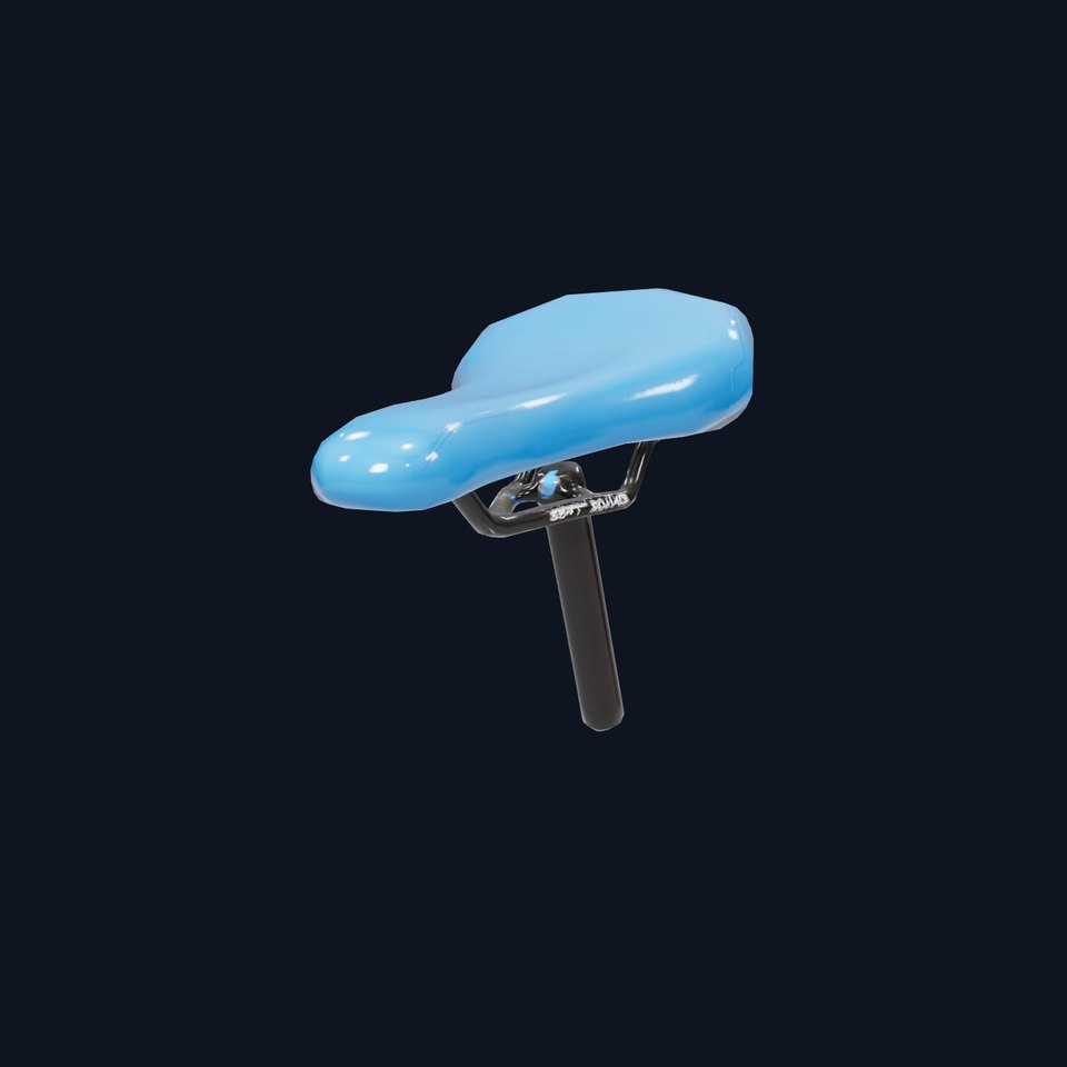 Blue Bicycle Saddle model pack