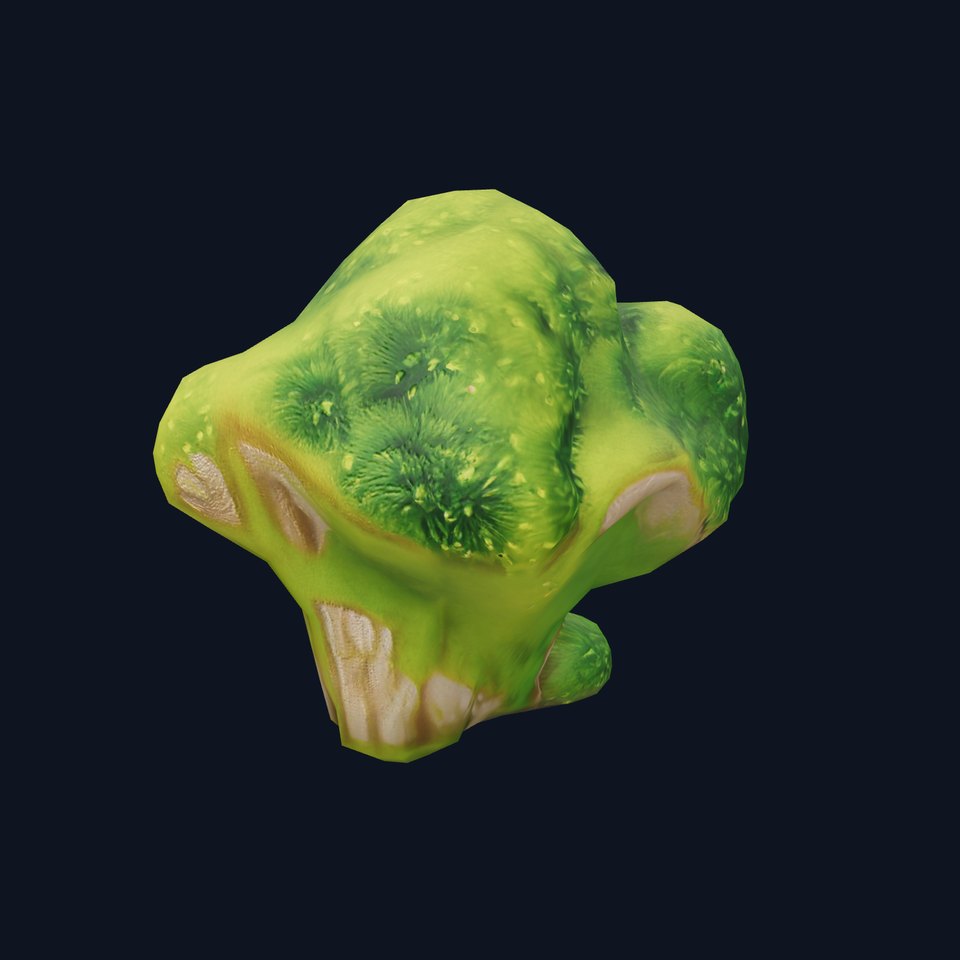 Lush Mossy Rock model pack