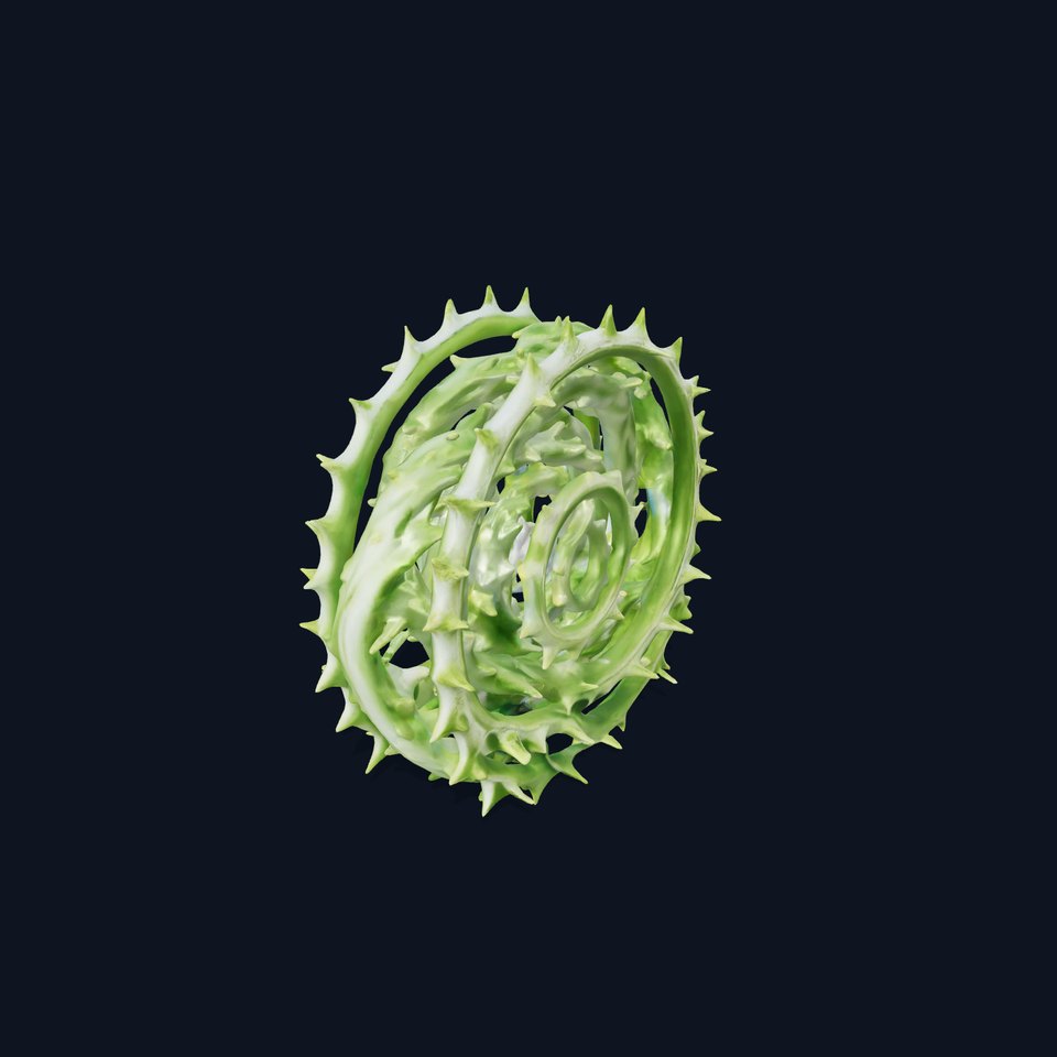 Green Spiral Thorn model pack