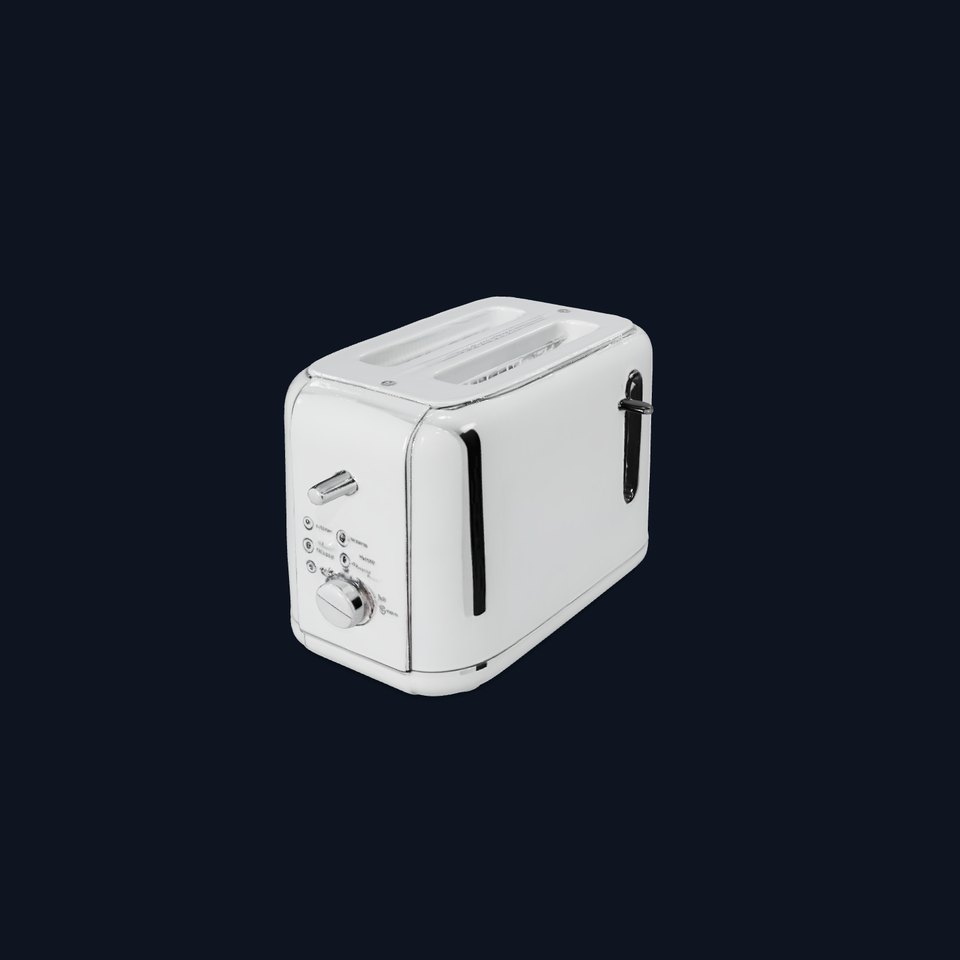 Sleek Chrome Toaster model pack viewer poster