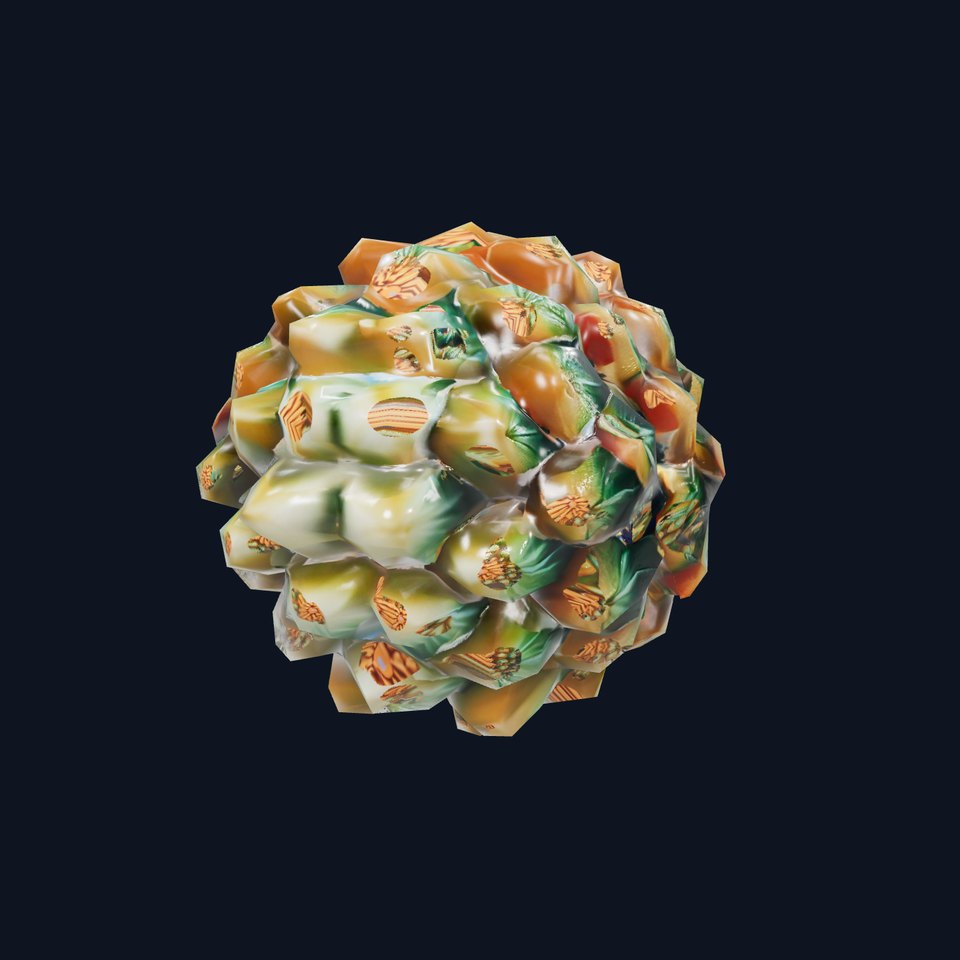 Iridescent Pinecone model pack