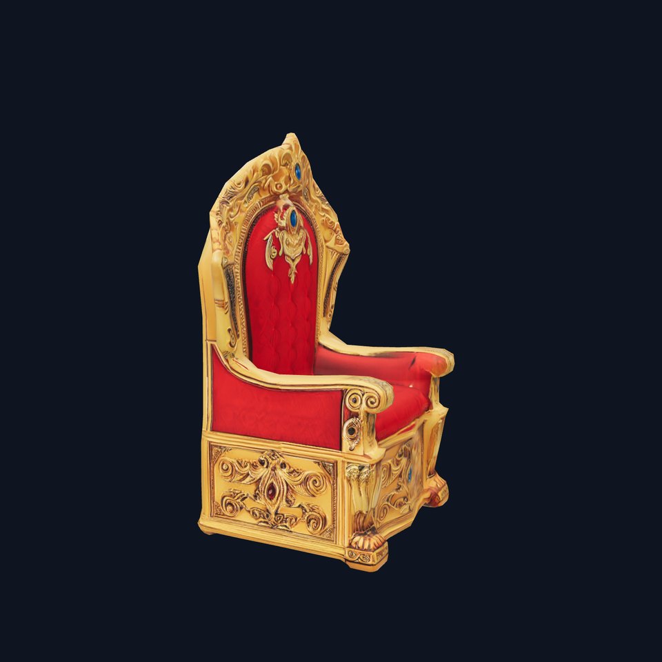 Ornate Royal Throne model pack