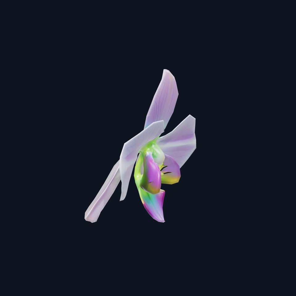 Iridescent Orchid Bloom model pack