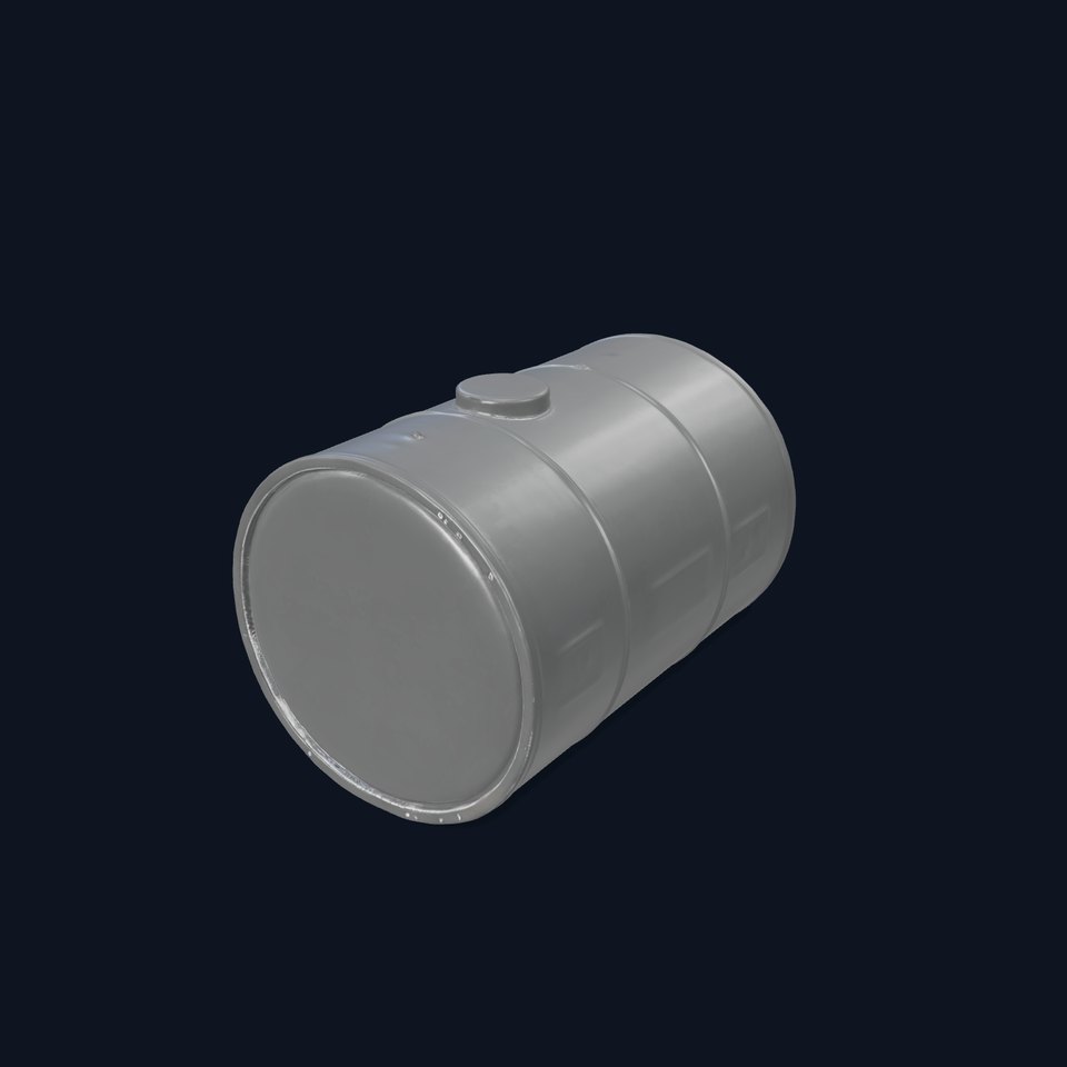 Industrial Black Cylinder model pack