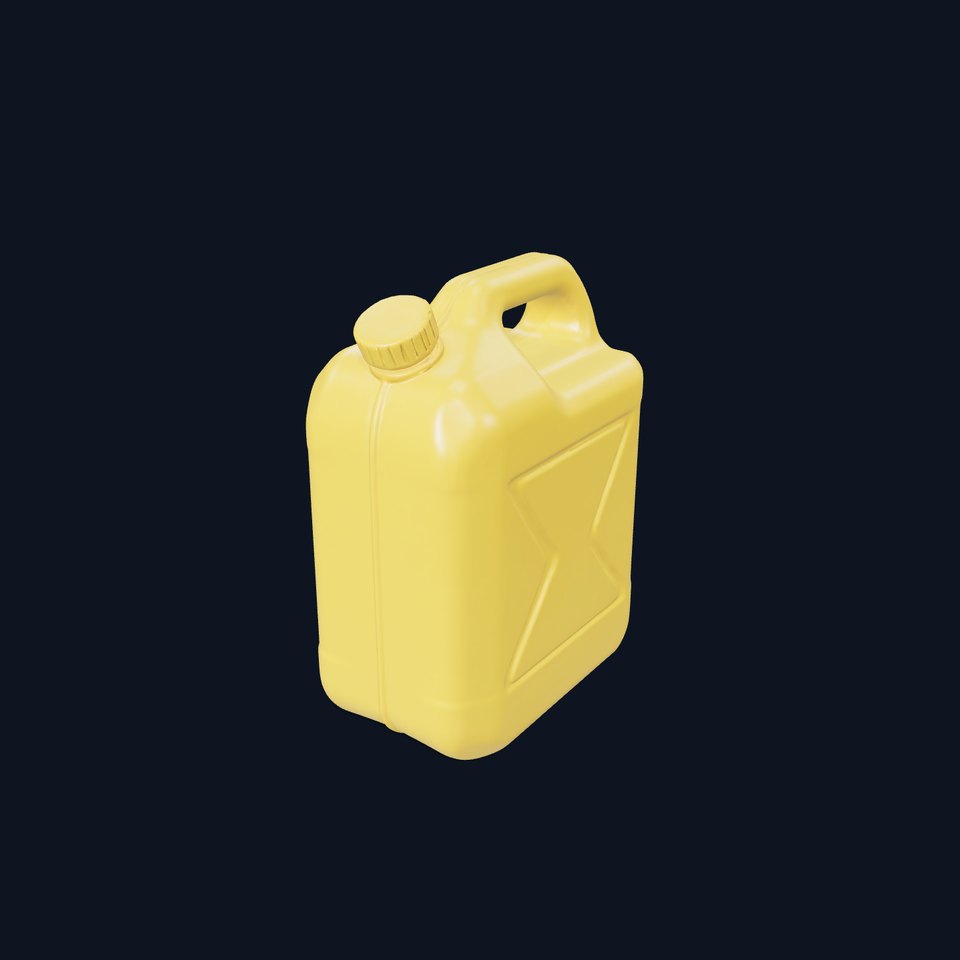 Yellow Fuel Canister model pack