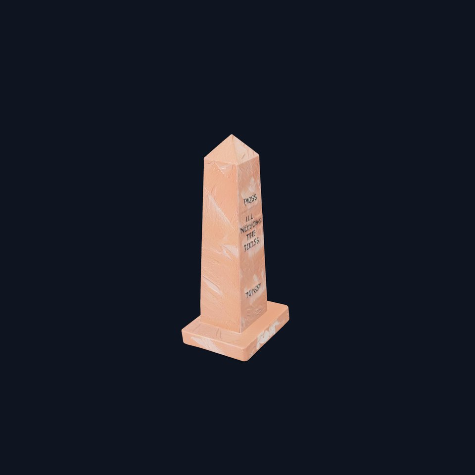 Marble Obelisk Sculpture model pack