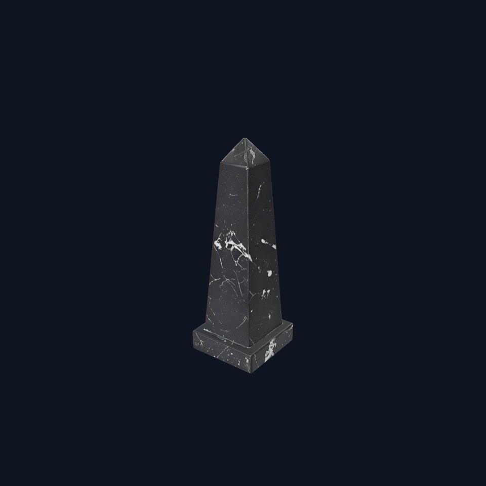 Black Marble Obelisk model pack