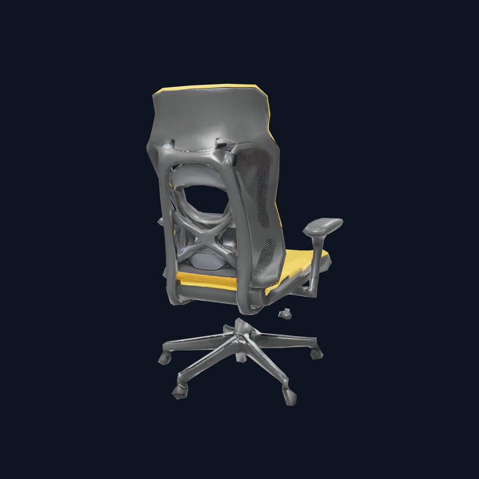 Dynamic Yellow Office Chair model pack