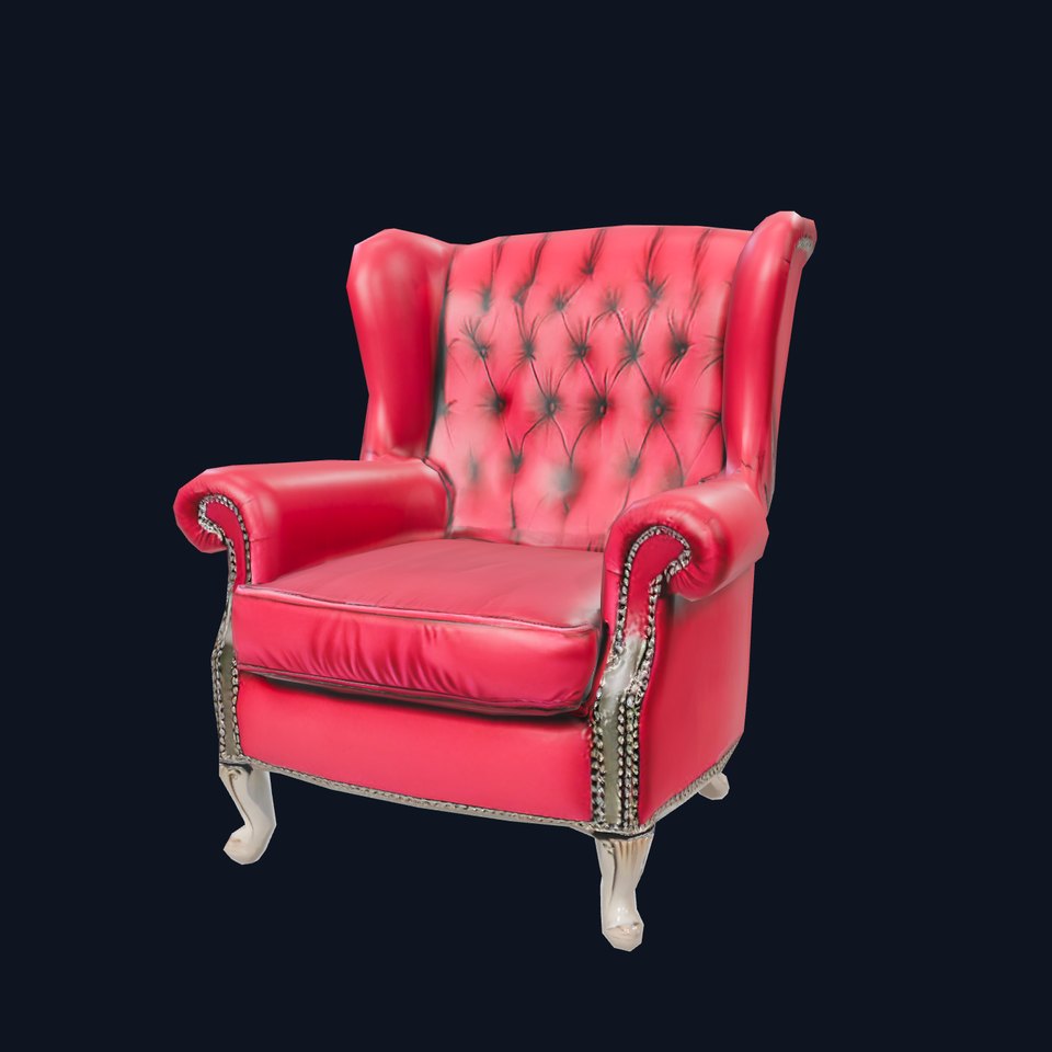 Velvet Armchair Elegance model pack