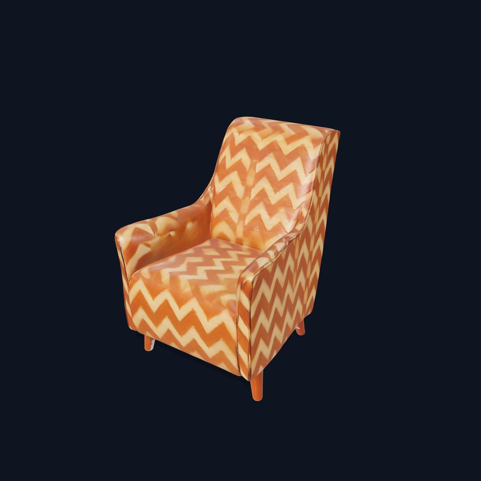 Zigzag Pattern Armchair model pack