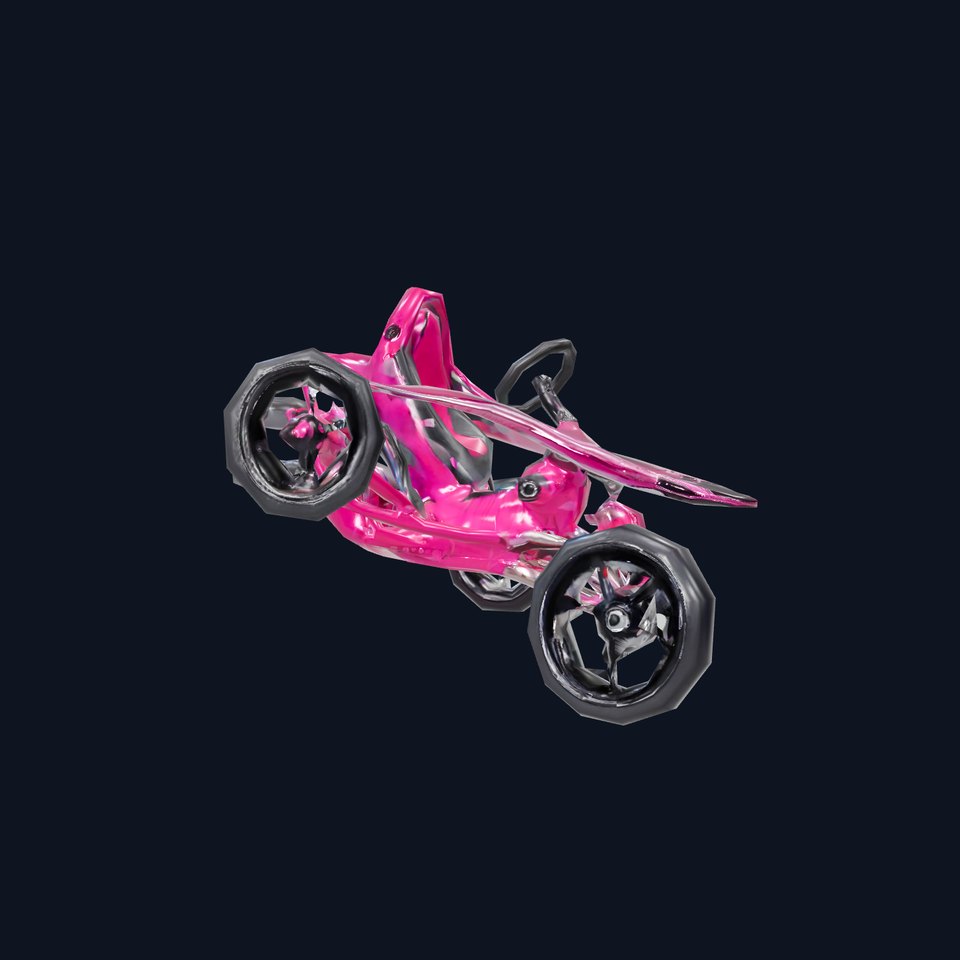 Futuristic Pink Racer model pack