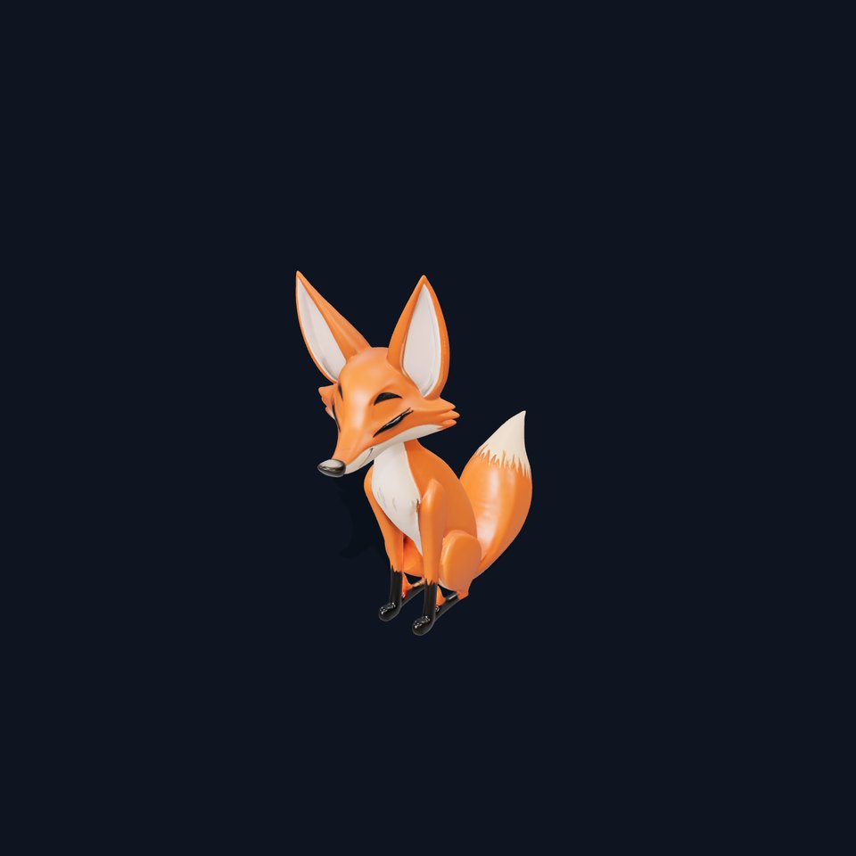 Playful Orange Fox model pack
