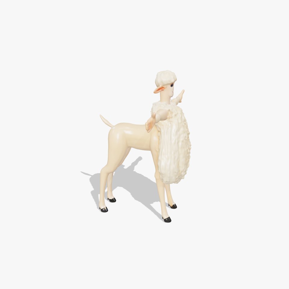 Fluffy Sheep Character model pack viewer poster