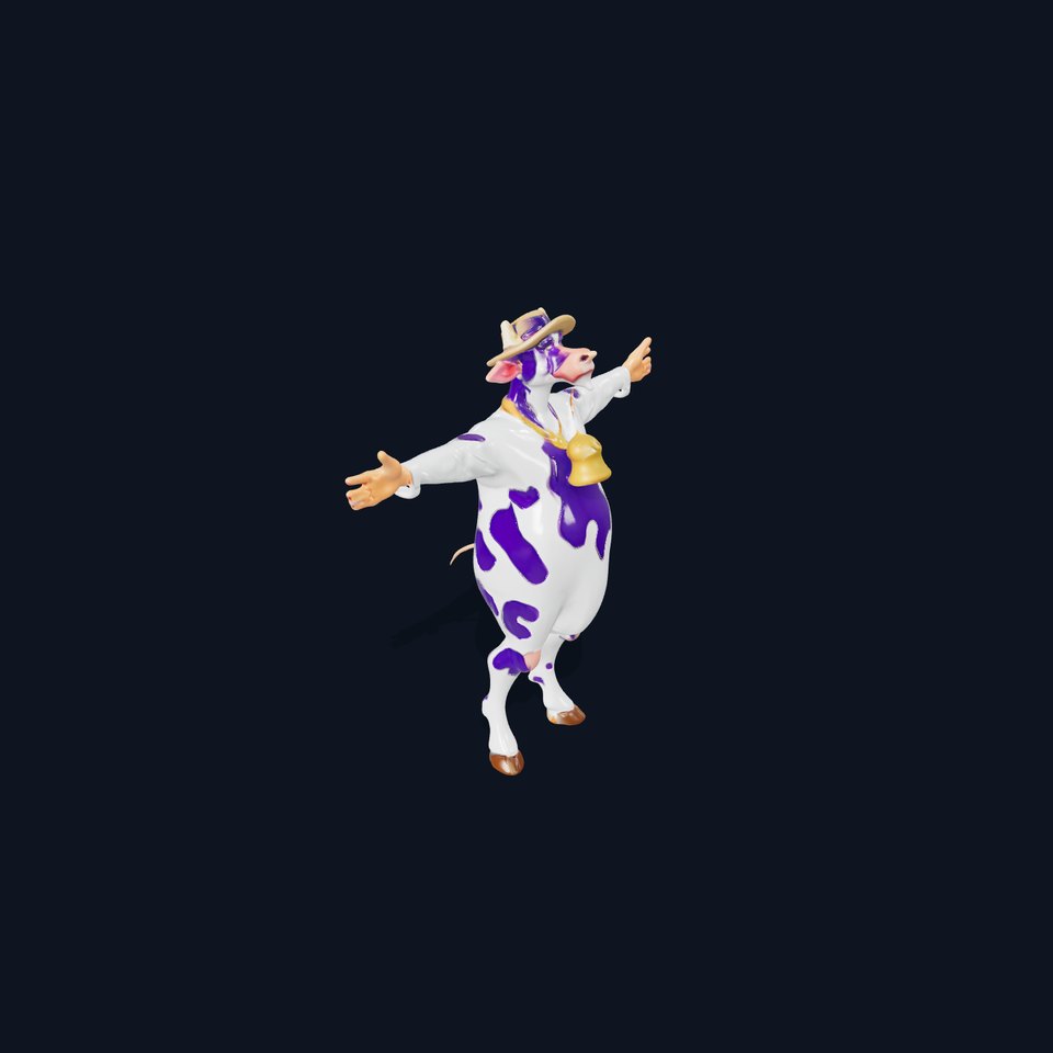 Purple Cow Character model pack