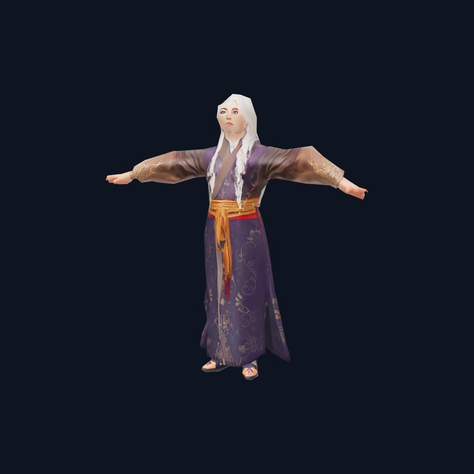Elegant Wizard Robe model pack