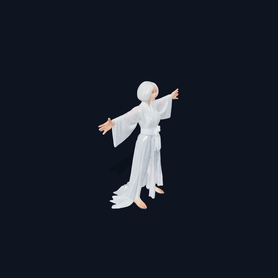 Elegant Kimono model pack viewer poster