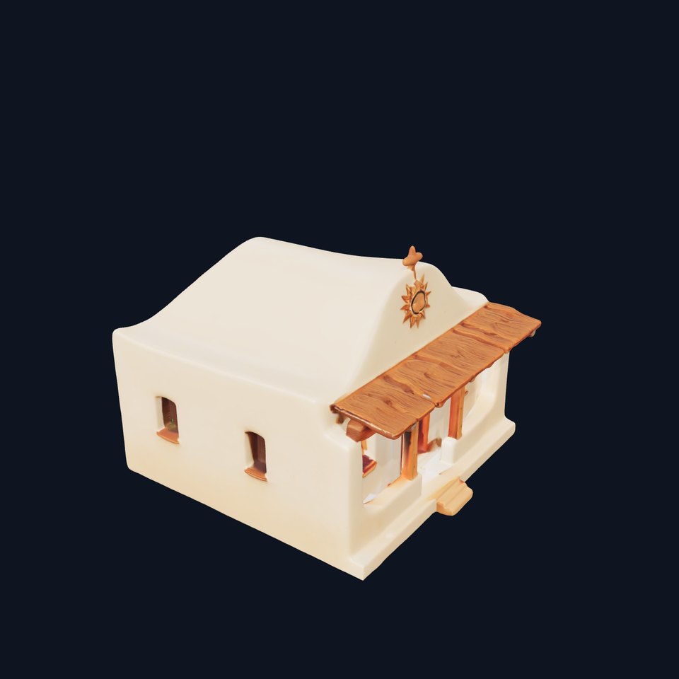 Adobe Style House model pack