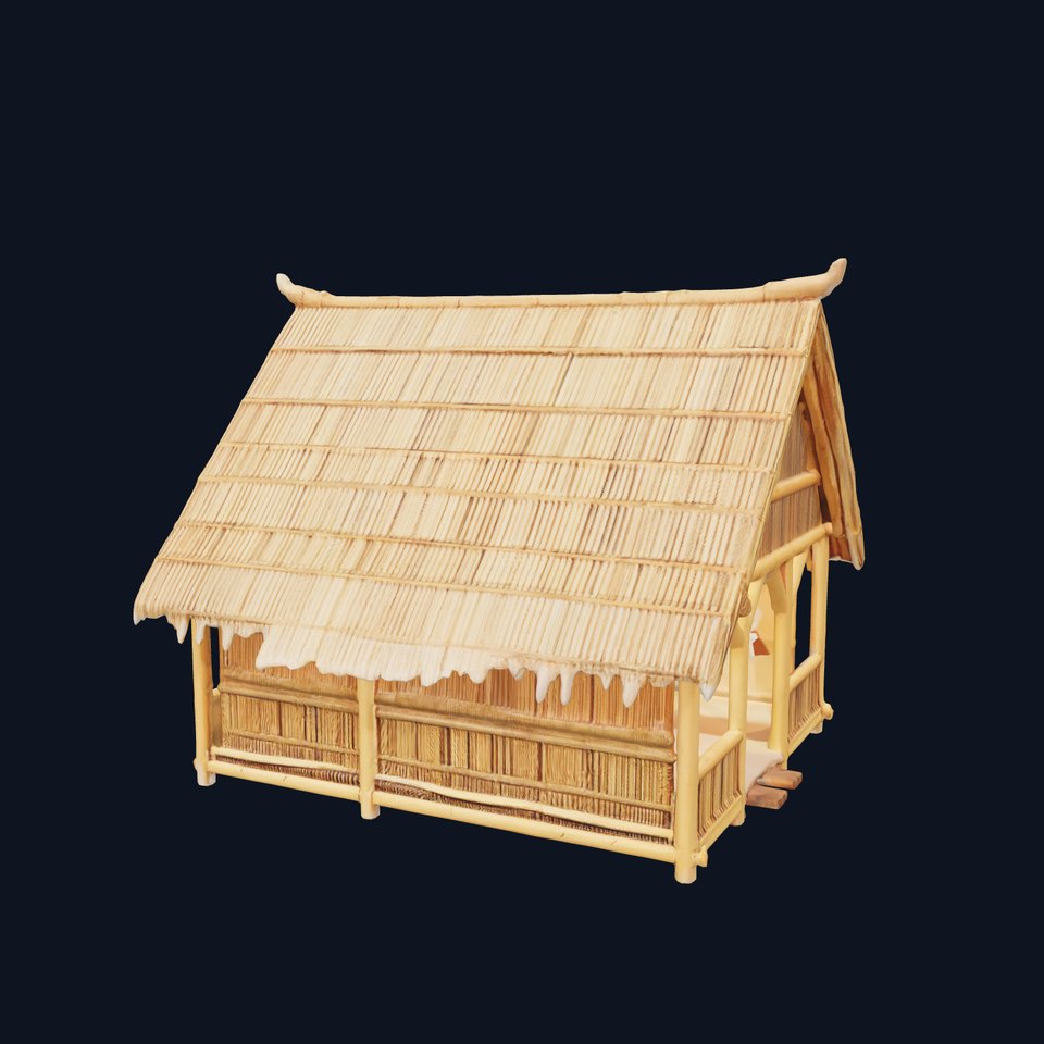 Bamboo Hut Traditional model pack