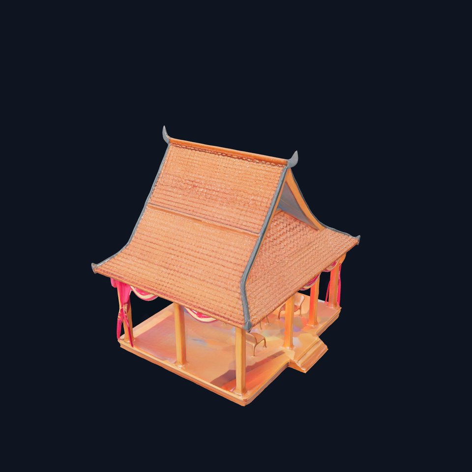 Elegant Thai Pavilion model pack
