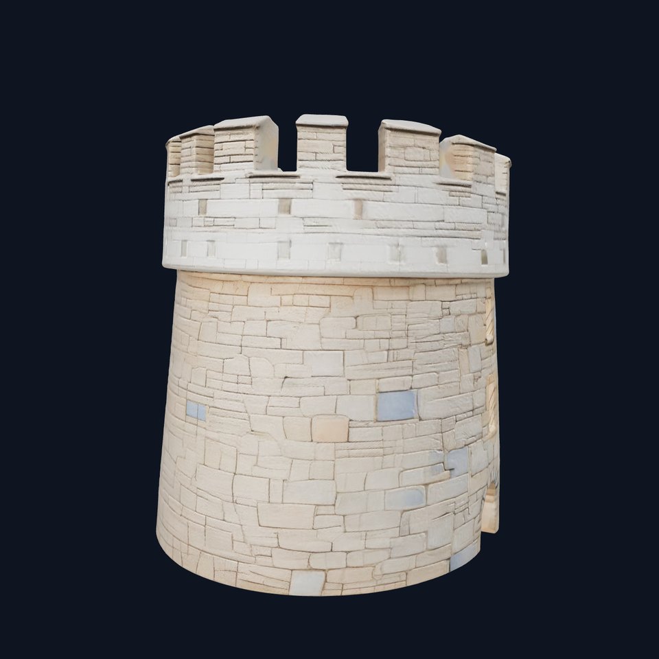 Stone Castle Tower model pack