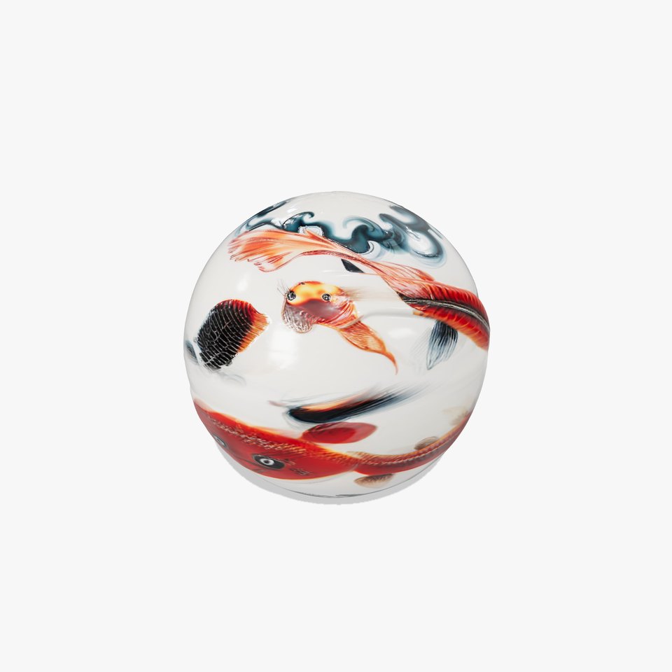 Porcelain Koi Pattern HQ PBR Textures Set