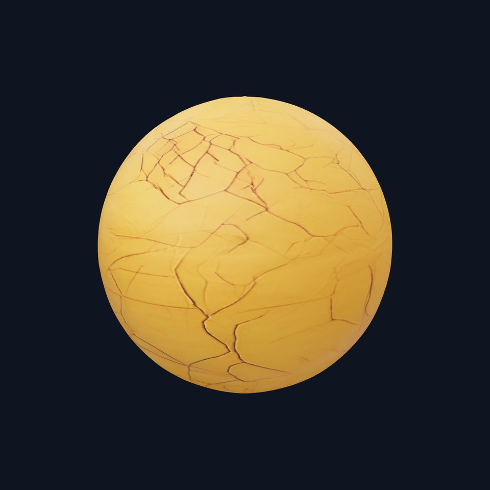 Gold Leaf Cracked HQ PBR Textures Set viewer poster