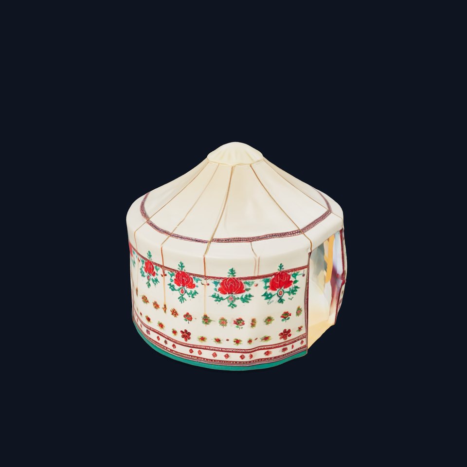 Embroidered Yurt model pack viewer poster