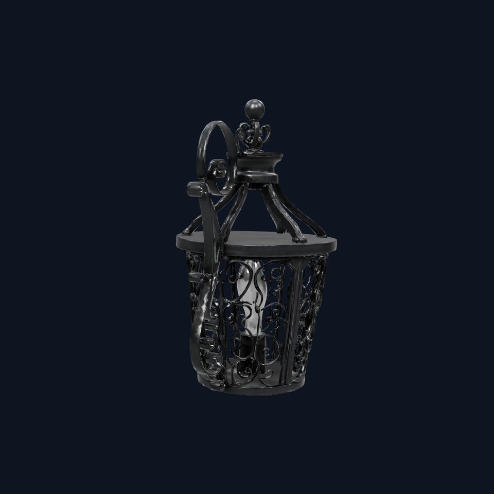 Ornate Iron Lantern model pack