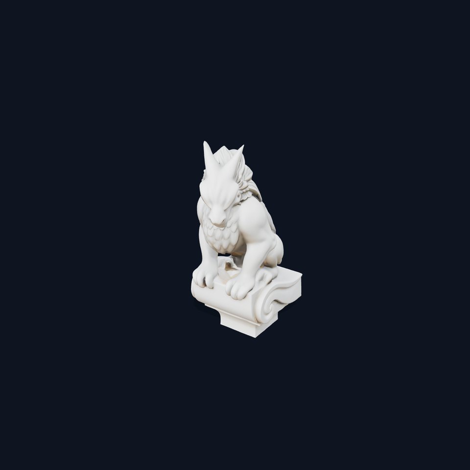 Stone Gargoyle Guardian model pack