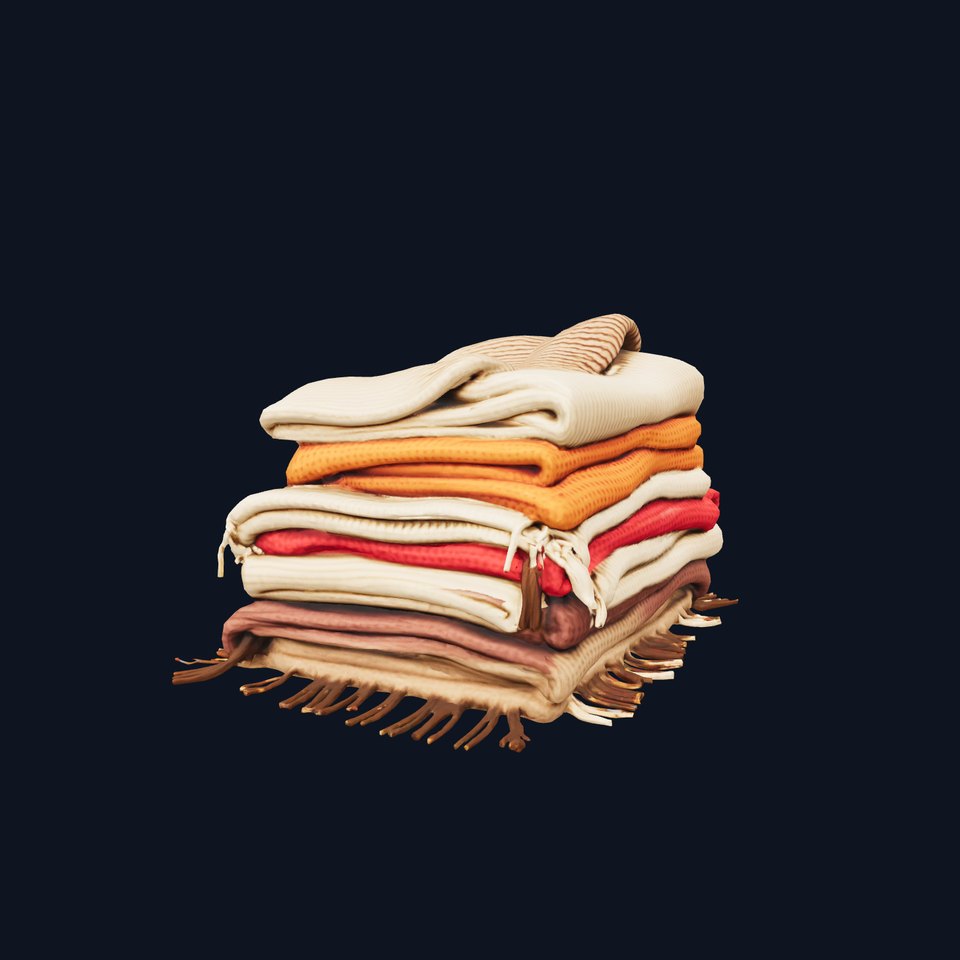 Cozy Woven Blanket model pack