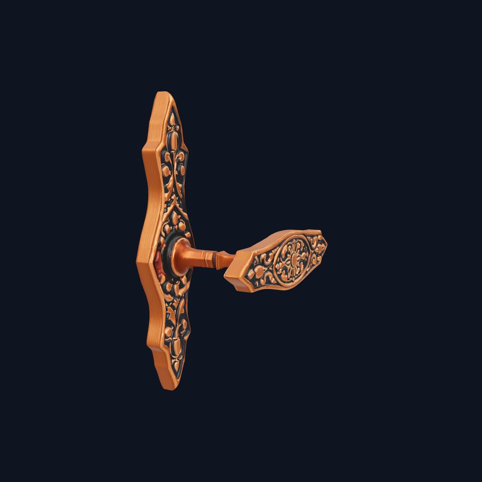 Ornate Copper Handle model pack