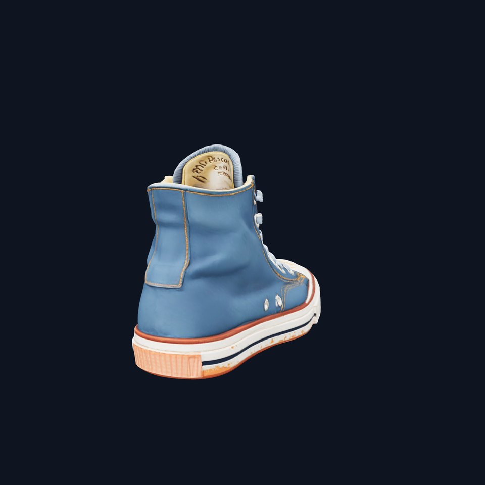 Worn Blue Sneaker model pack