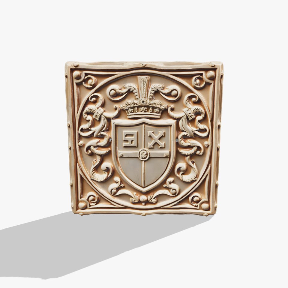 Royal Crest Relief Stone model pack