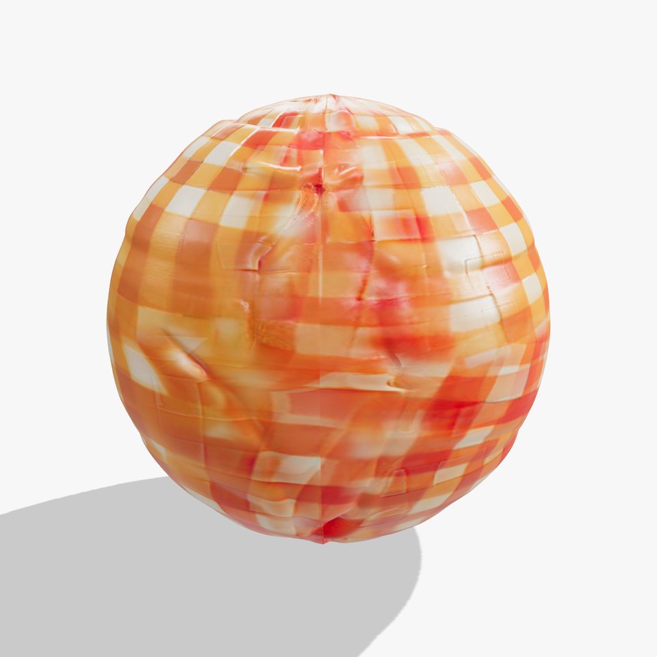 Vibrant Checkered Fabric HQ PBR Textures Set viewer poster