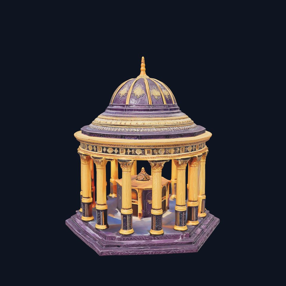 Ornate Golden Pavilion model pack