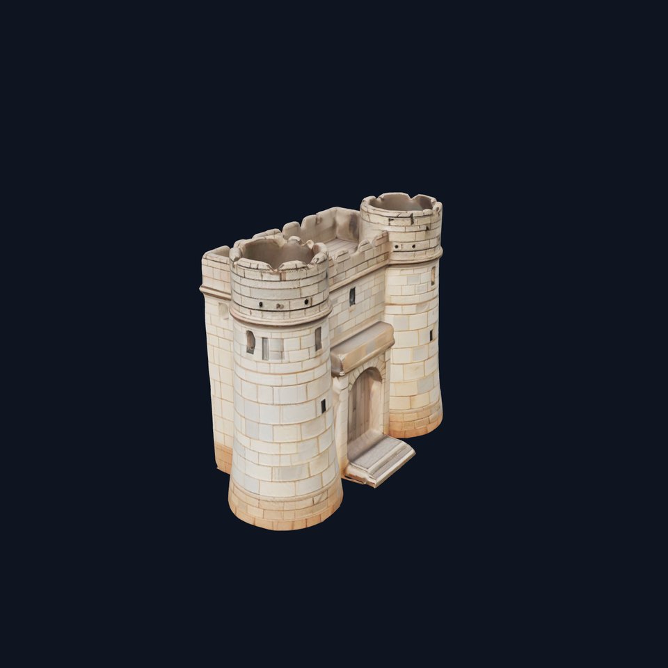 Stone Fortress Tower model pack viewer poster