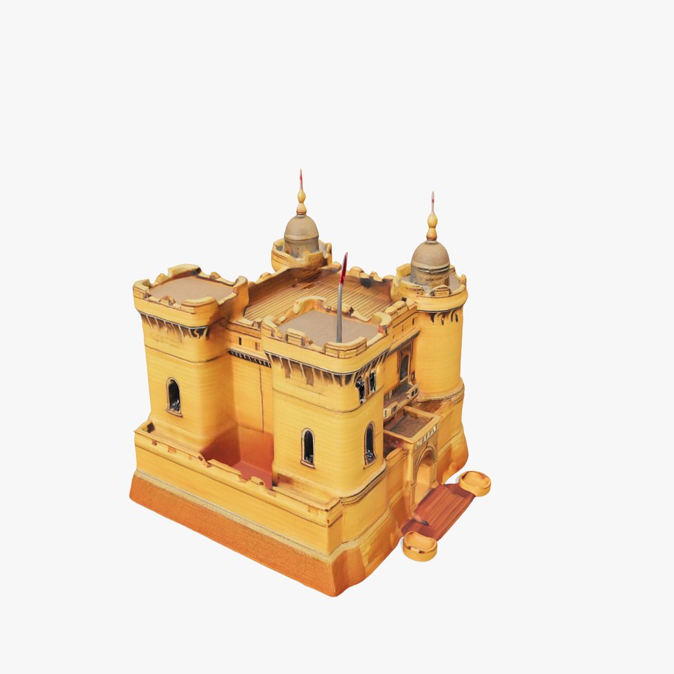 Medieval Sandstone Castle model pack viewer poster