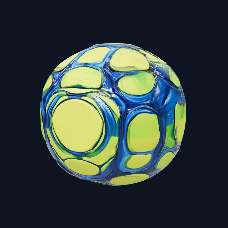 Neon Patterned Ball model pack