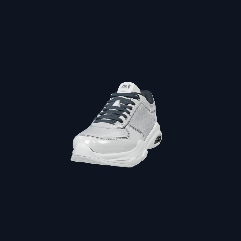 Silver Athletic Sneaker model pack
