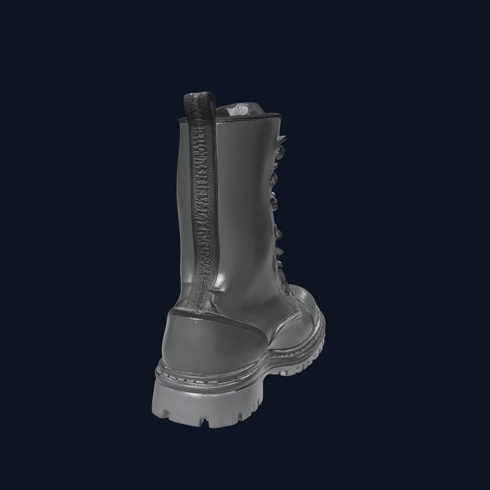 Black Combat Boot model pack