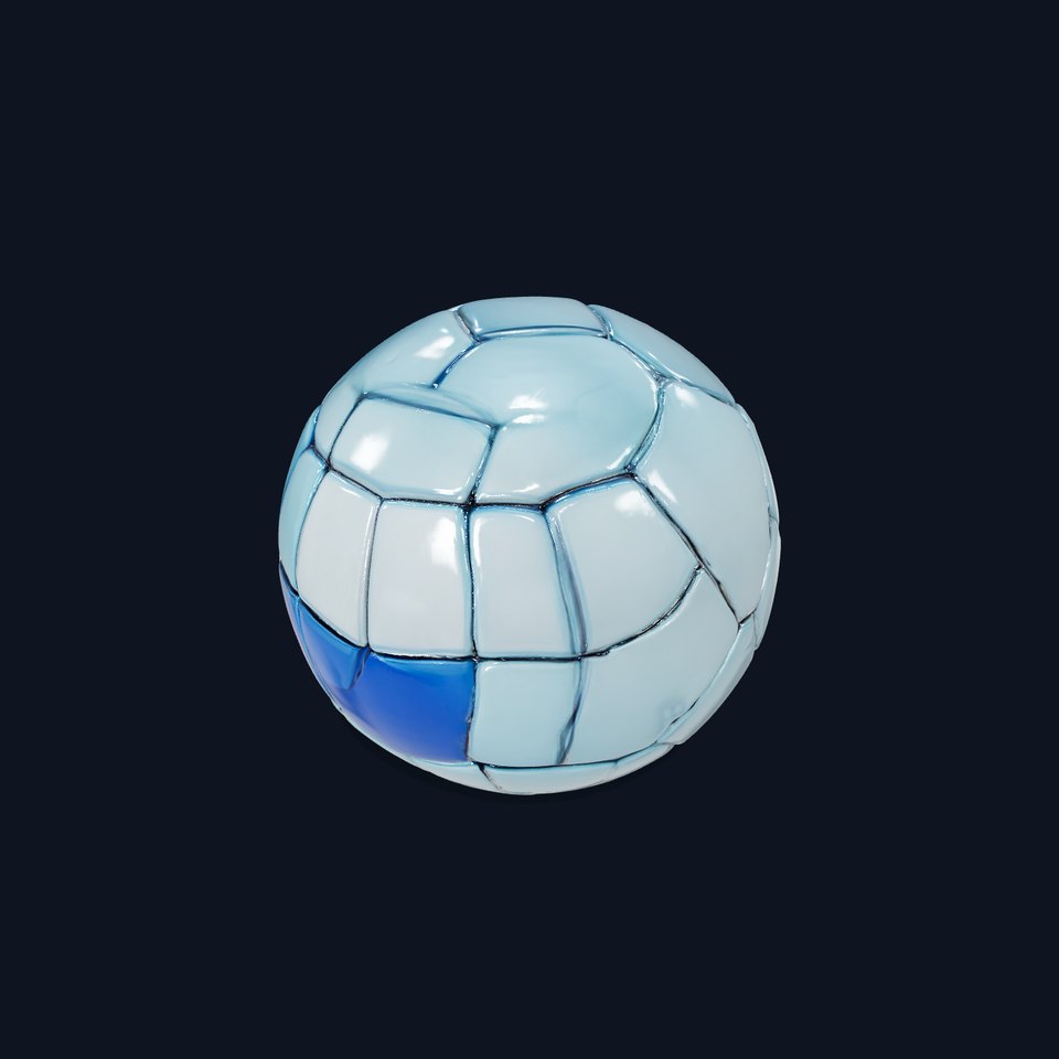Blue Soccer Ball model pack