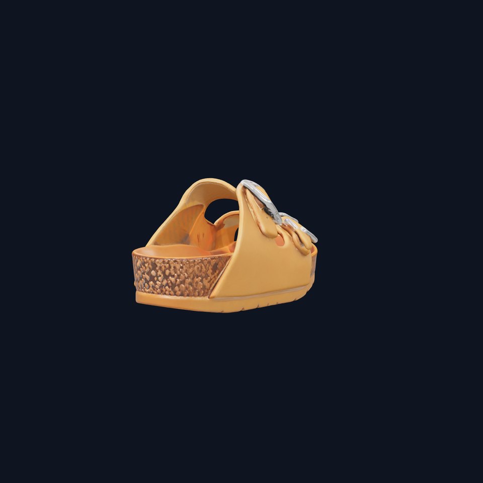 Tan Leather Sandal model pack
