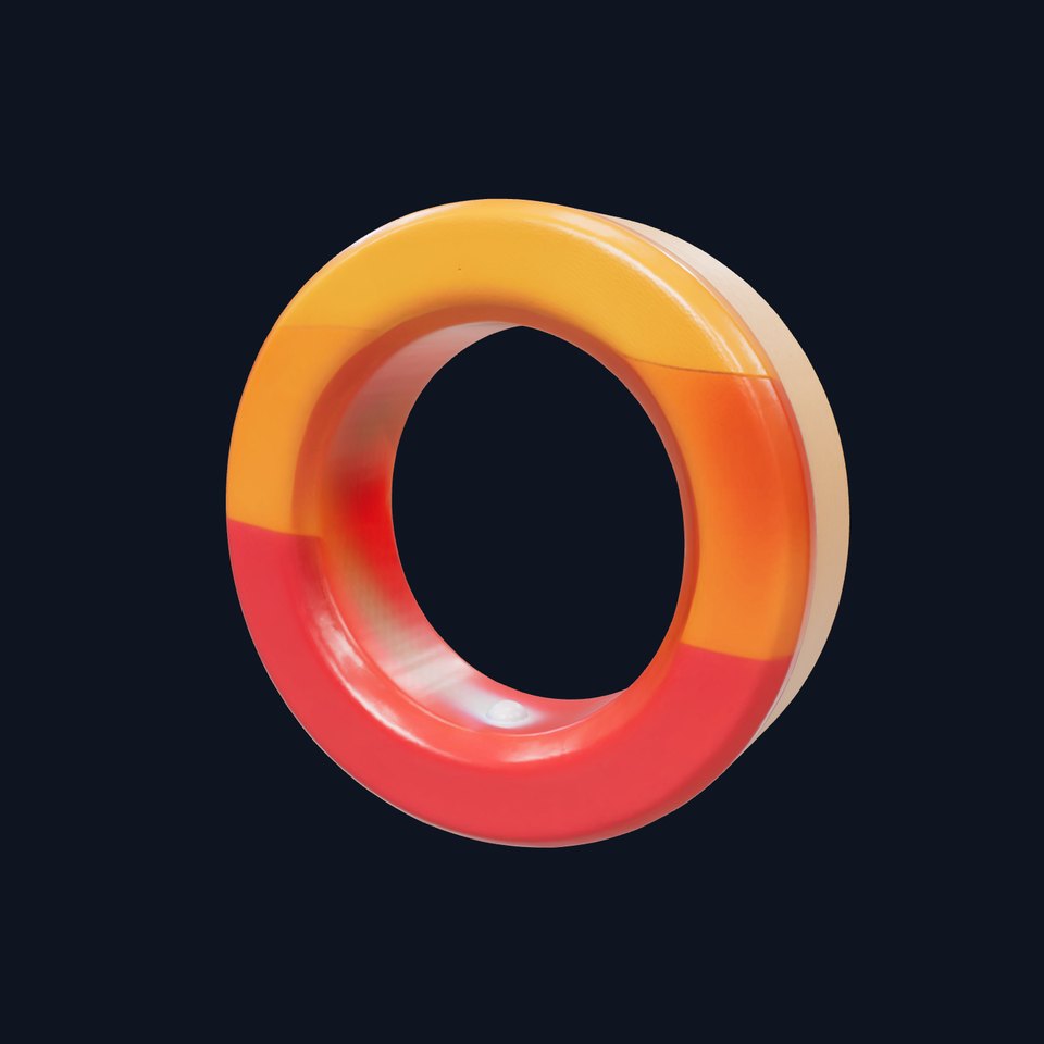 Vibrant Wooden Ring model pack