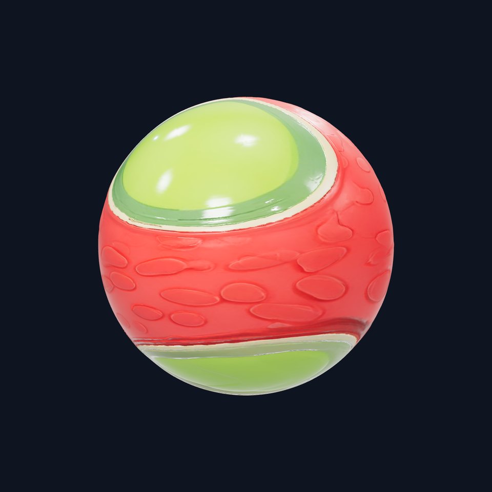 Red Glossy Pebbled Plastic HQ PBR Textures Set