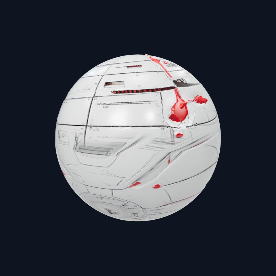 HQ PBR Textures Set Metal SciFi Panels