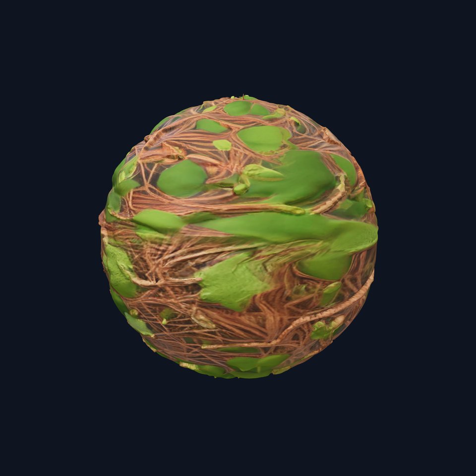 HQ PBR Textures Set Ivy Vines Organic