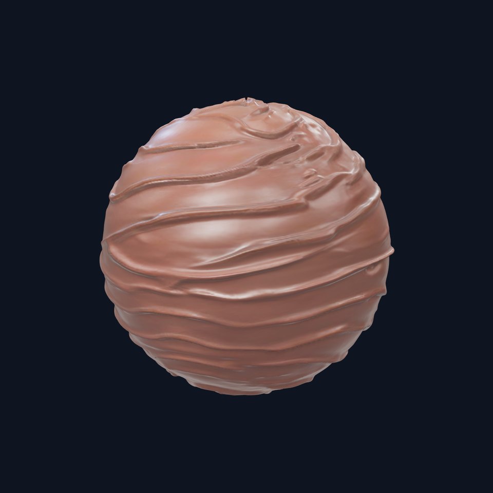 Leather Chocolate Wave HQ PBR Textures Set