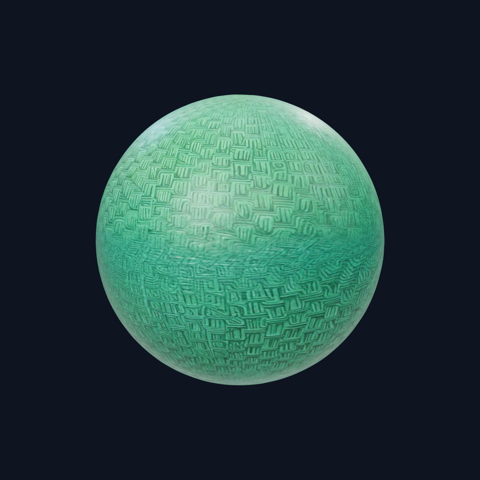 Carbon Fiber Green HQ PBR Textures Set